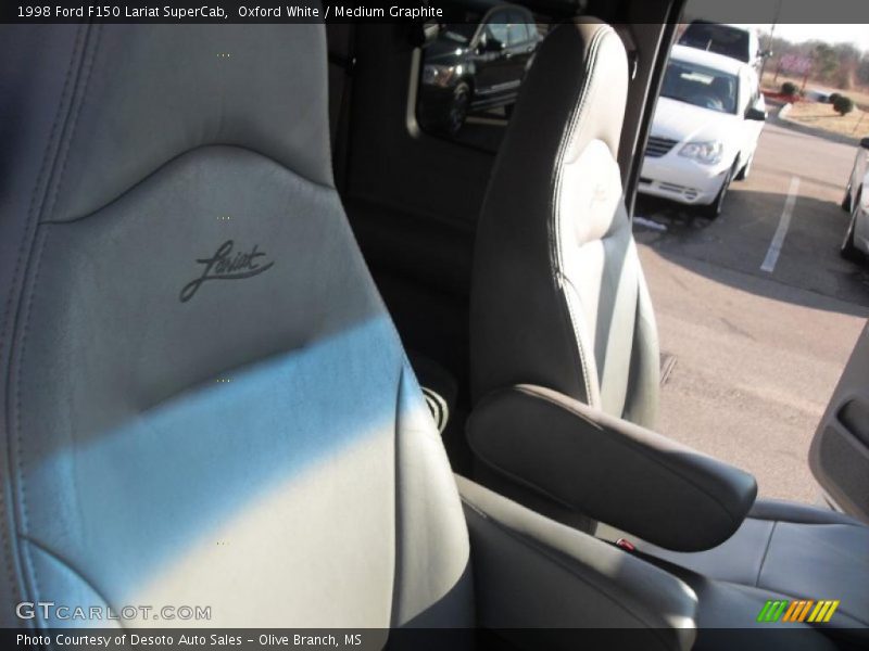 Oxford White / Medium Graphite 1998 Ford F150 Lariat SuperCab