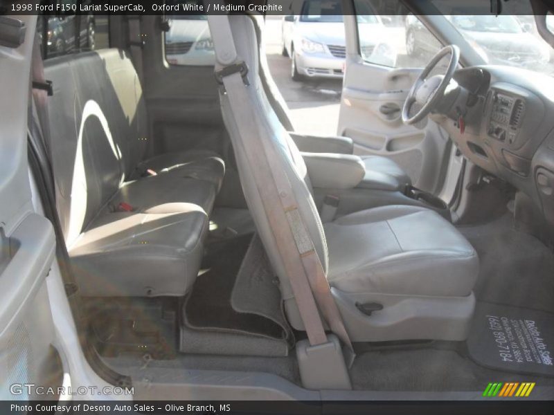 Oxford White / Medium Graphite 1998 Ford F150 Lariat SuperCab
