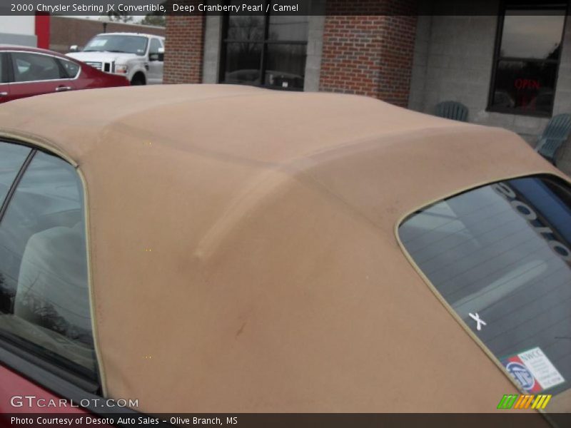 Deep Cranberry Pearl / Camel 2000 Chrysler Sebring JX Convertible