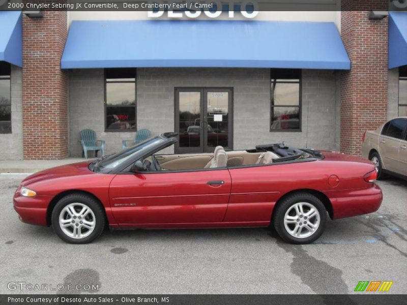  2000 Sebring JX Convertible Deep Cranberry Pearl