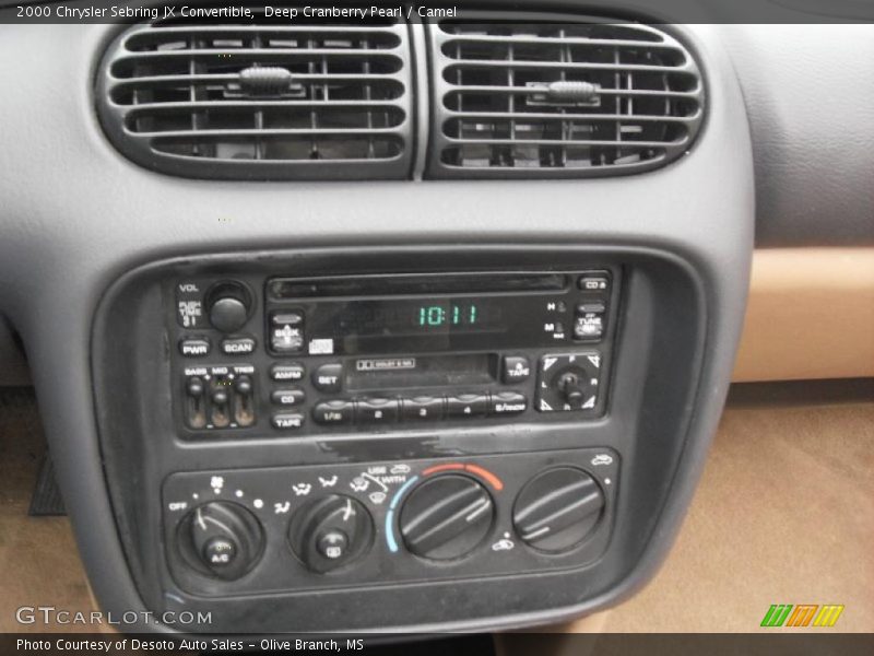 Deep Cranberry Pearl / Camel 2000 Chrysler Sebring JX Convertible