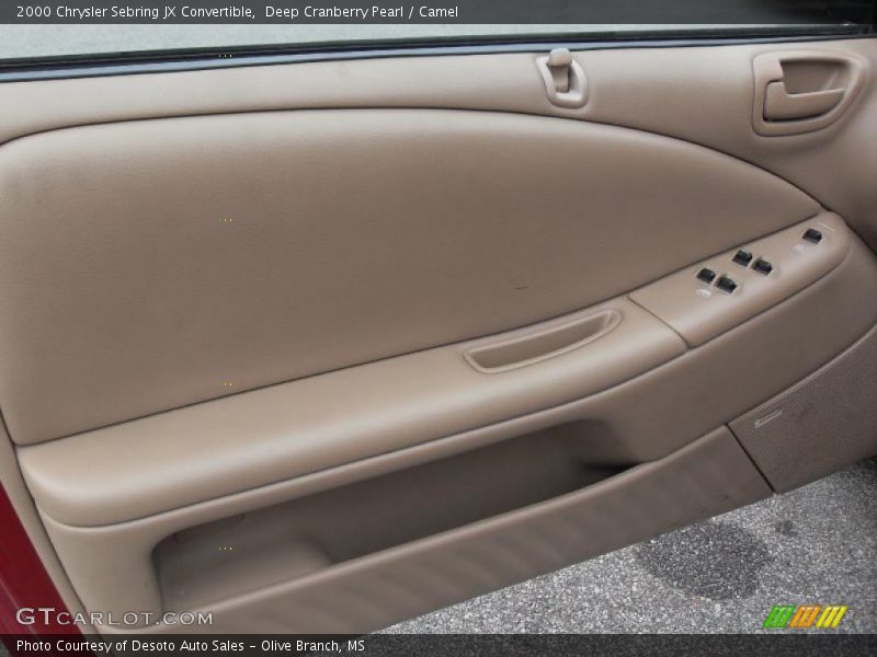 Deep Cranberry Pearl / Camel 2000 Chrysler Sebring JX Convertible