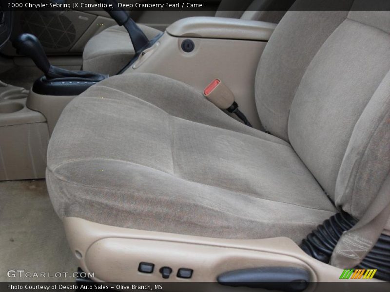 Deep Cranberry Pearl / Camel 2000 Chrysler Sebring JX Convertible