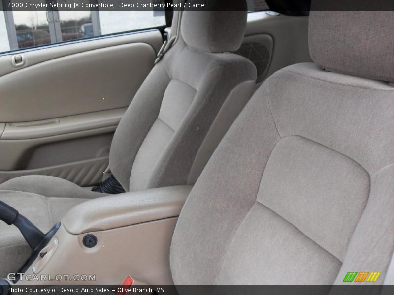 Deep Cranberry Pearl / Camel 2000 Chrysler Sebring JX Convertible