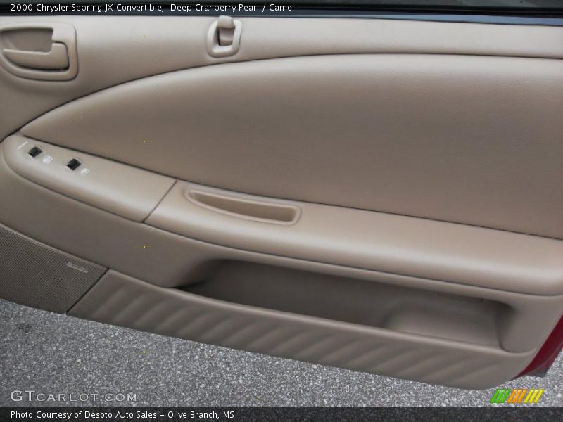 Deep Cranberry Pearl / Camel 2000 Chrysler Sebring JX Convertible