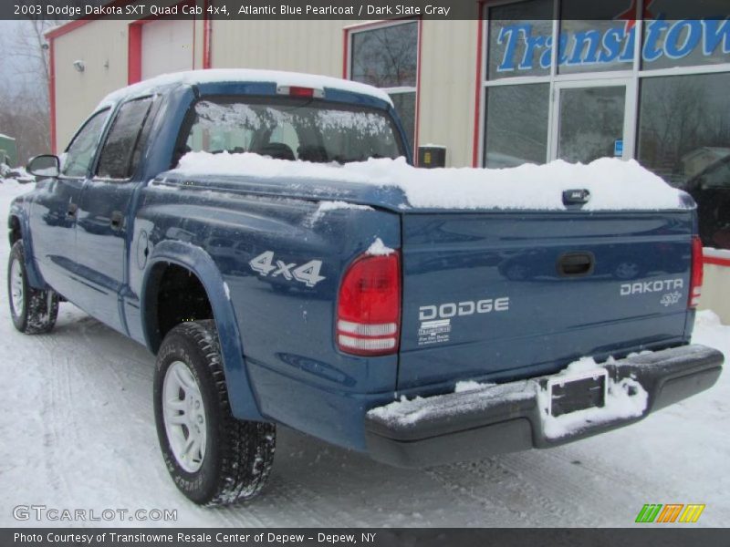 Atlantic Blue Pearlcoat / Dark Slate Gray 2003 Dodge Dakota SXT Quad Cab 4x4
