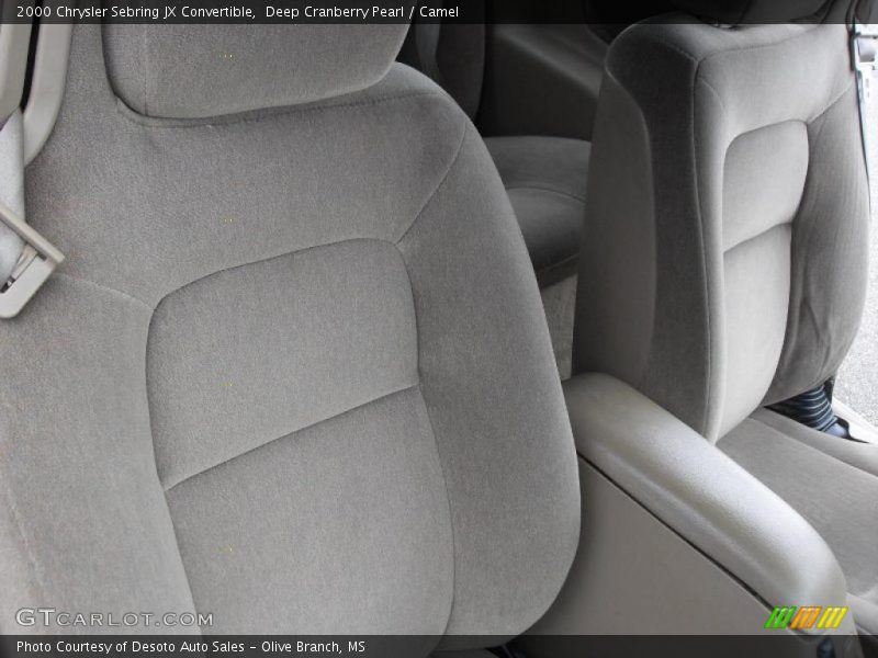 Deep Cranberry Pearl / Camel 2000 Chrysler Sebring JX Convertible