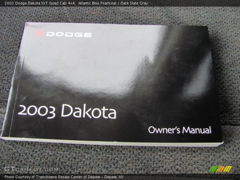 Atlantic Blue Pearlcoat / Dark Slate Gray 2003 Dodge Dakota SXT Quad Cab 4x4