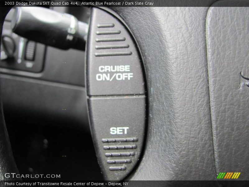 Atlantic Blue Pearlcoat / Dark Slate Gray 2003 Dodge Dakota SXT Quad Cab 4x4