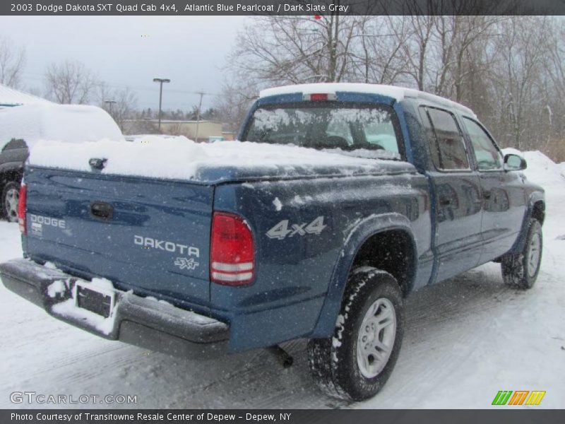 Atlantic Blue Pearlcoat / Dark Slate Gray 2003 Dodge Dakota SXT Quad Cab 4x4