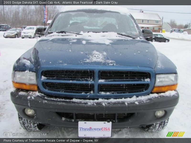 Atlantic Blue Pearlcoat / Dark Slate Gray 2003 Dodge Dakota SXT Quad Cab 4x4