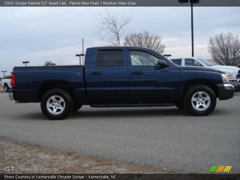 Patriot Blue Pearl / Medium Slate Gray 2005 Dodge Dakota SLT Quad Cab