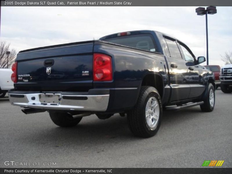 Patriot Blue Pearl / Medium Slate Gray 2005 Dodge Dakota SLT Quad Cab