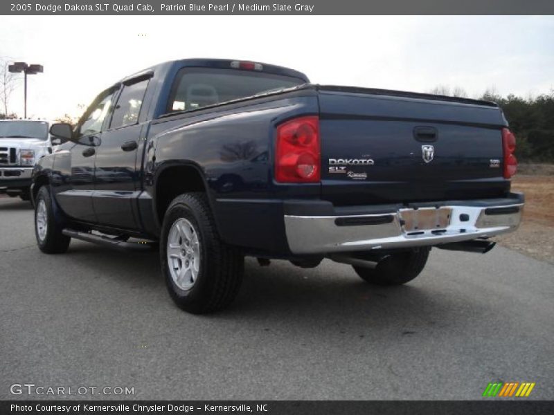 Patriot Blue Pearl / Medium Slate Gray 2005 Dodge Dakota SLT Quad Cab