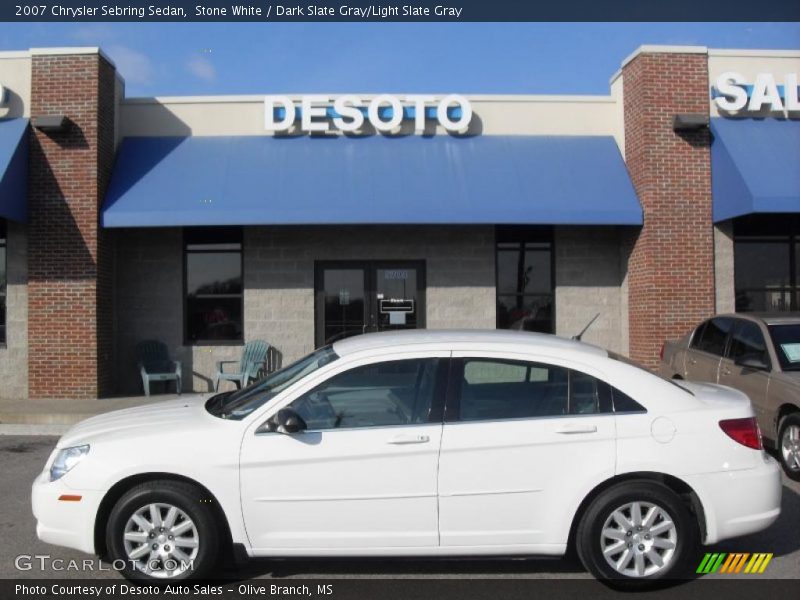 Stone White / Dark Slate Gray/Light Slate Gray 2007 Chrysler Sebring Sedan