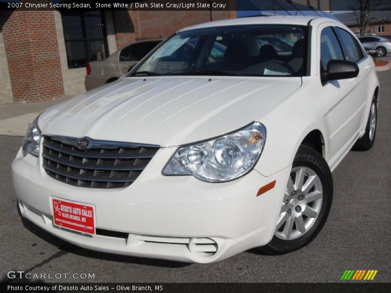 Stone White / Dark Slate Gray/Light Slate Gray 2007 Chrysler Sebring Sedan