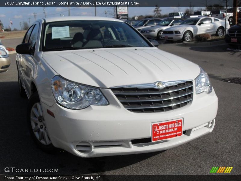 Stone White / Dark Slate Gray/Light Slate Gray 2007 Chrysler Sebring Sedan