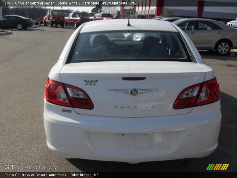 Stone White / Dark Slate Gray/Light Slate Gray 2007 Chrysler Sebring Sedan