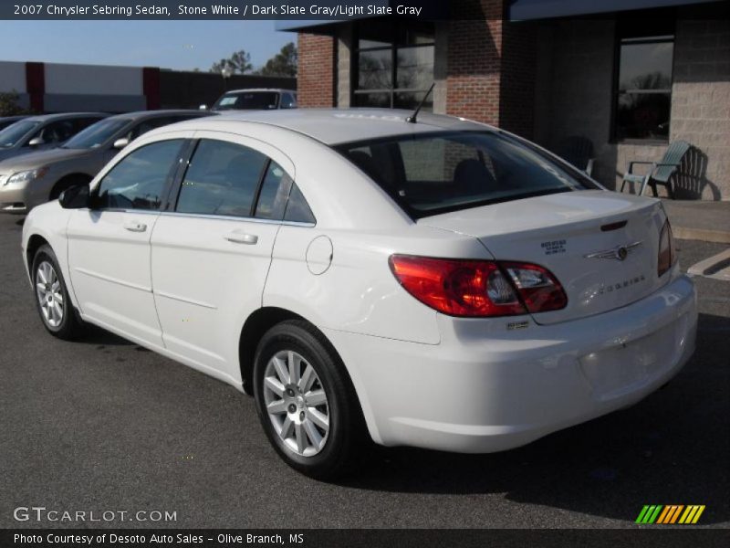 Stone White / Dark Slate Gray/Light Slate Gray 2007 Chrysler Sebring Sedan