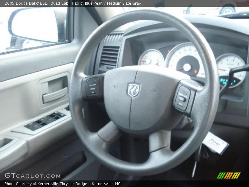 Patriot Blue Pearl / Medium Slate Gray 2005 Dodge Dakota SLT Quad Cab