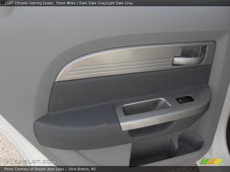 Stone White / Dark Slate Gray/Light Slate Gray 2007 Chrysler Sebring Sedan