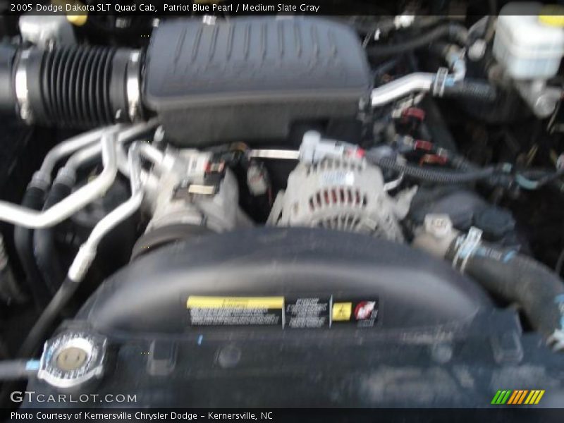 Patriot Blue Pearl / Medium Slate Gray 2005 Dodge Dakota SLT Quad Cab