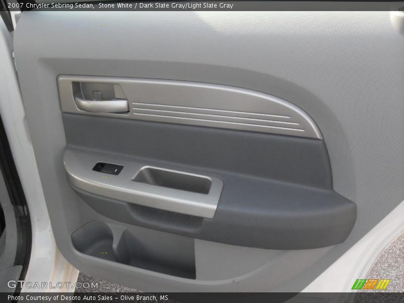 Stone White / Dark Slate Gray/Light Slate Gray 2007 Chrysler Sebring Sedan
