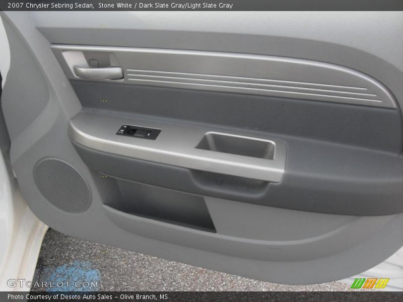 Stone White / Dark Slate Gray/Light Slate Gray 2007 Chrysler Sebring Sedan