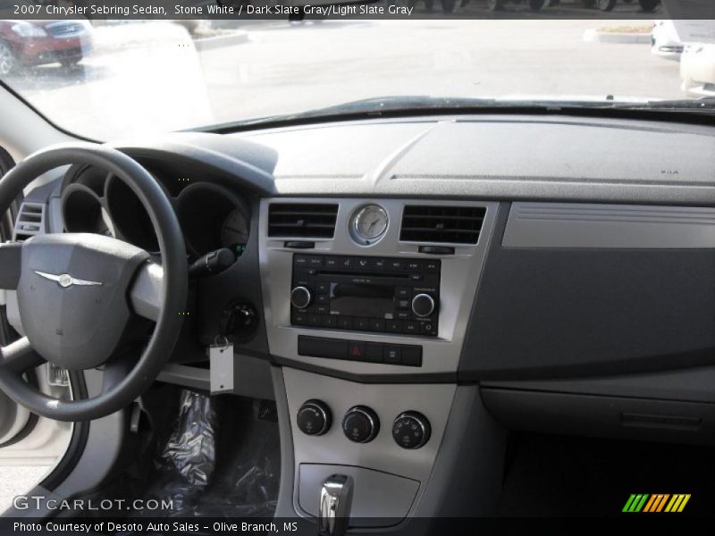 Stone White / Dark Slate Gray/Light Slate Gray 2007 Chrysler Sebring Sedan