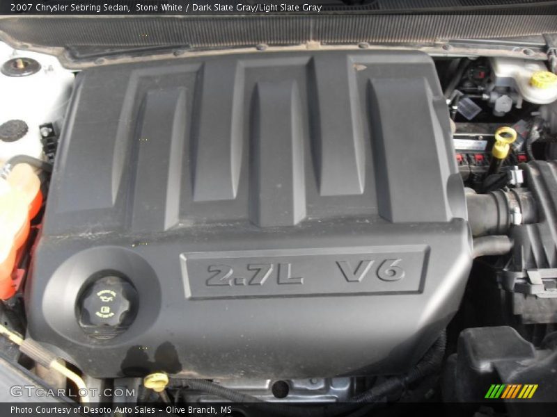 Stone White / Dark Slate Gray/Light Slate Gray 2007 Chrysler Sebring Sedan