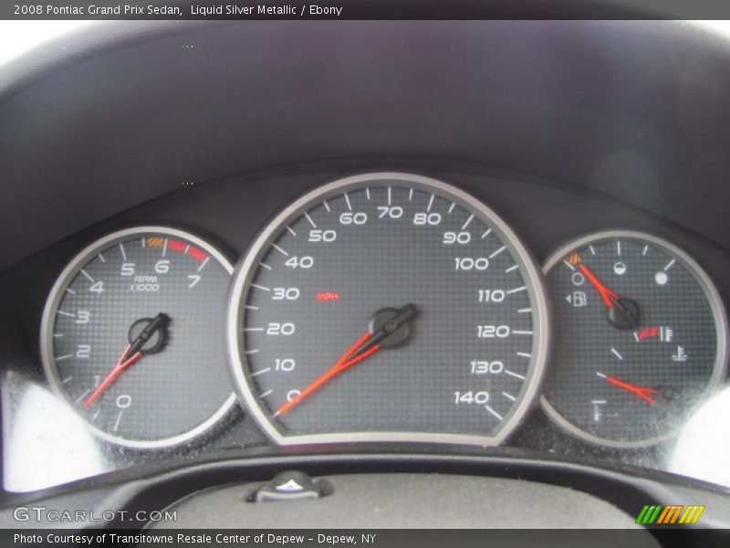 Liquid Silver Metallic / Ebony 2008 Pontiac Grand Prix Sedan