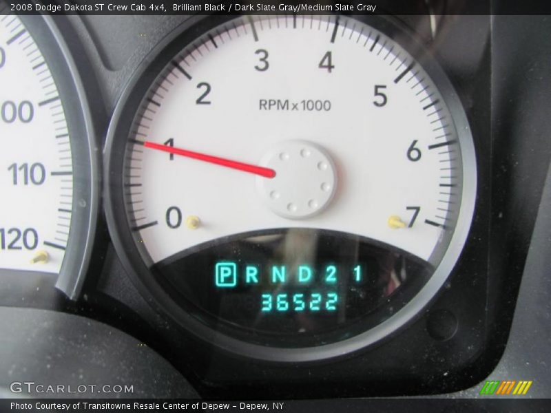 Brilliant Black / Dark Slate Gray/Medium Slate Gray 2008 Dodge Dakota ST Crew Cab 4x4