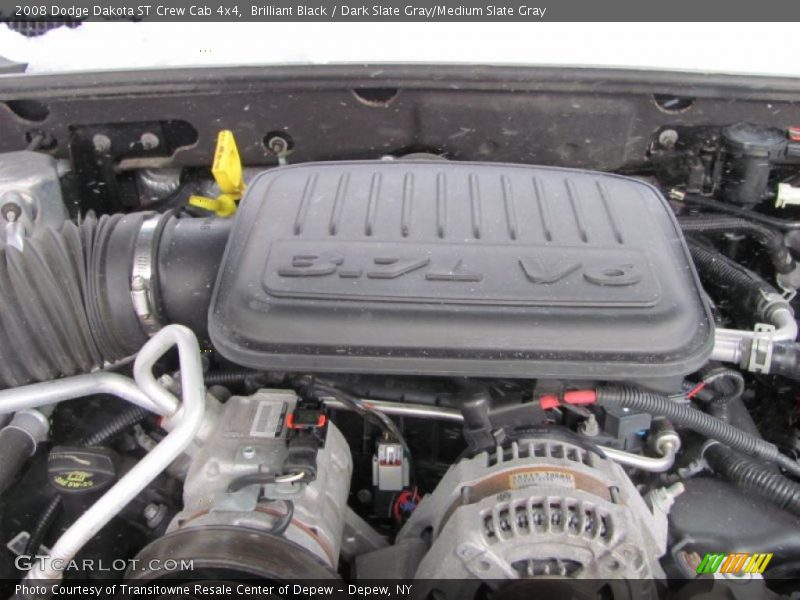 Brilliant Black / Dark Slate Gray/Medium Slate Gray 2008 Dodge Dakota ST Crew Cab 4x4