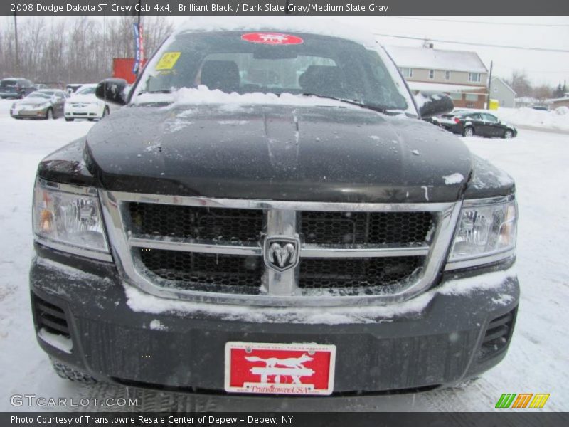 Brilliant Black / Dark Slate Gray/Medium Slate Gray 2008 Dodge Dakota ST Crew Cab 4x4