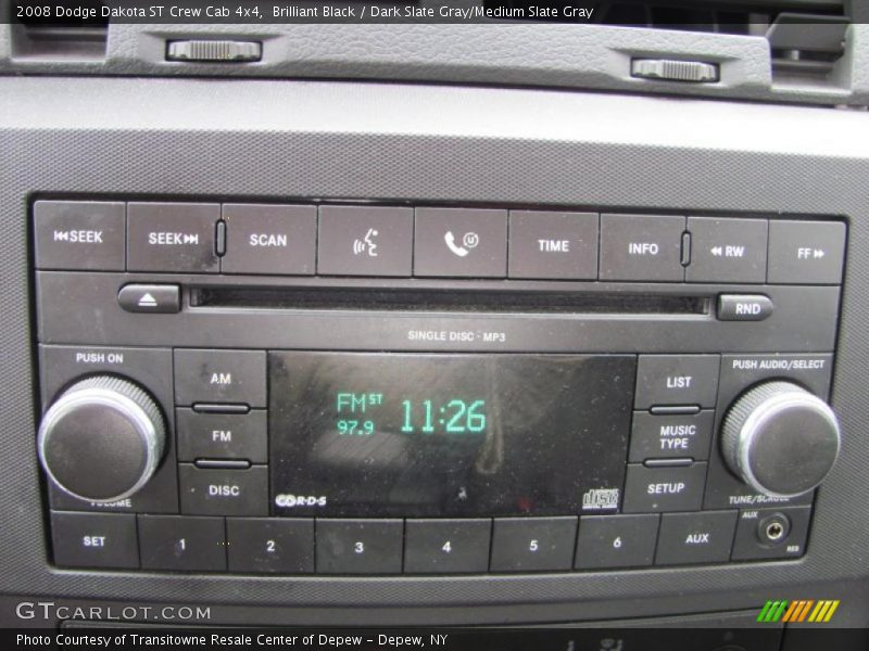 Brilliant Black / Dark Slate Gray/Medium Slate Gray 2008 Dodge Dakota ST Crew Cab 4x4
