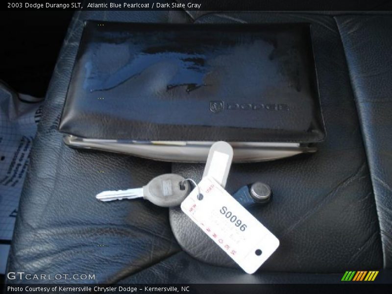Atlantic Blue Pearlcoat / Dark Slate Gray 2003 Dodge Durango SLT