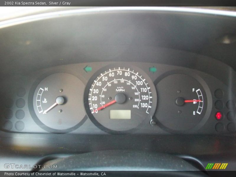 Silver / Gray 2002 Kia Spectra Sedan