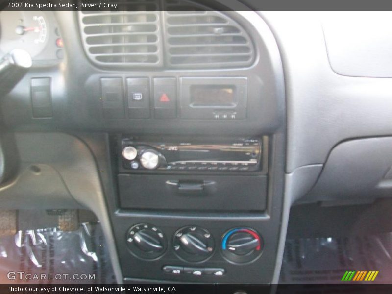 Silver / Gray 2002 Kia Spectra Sedan
