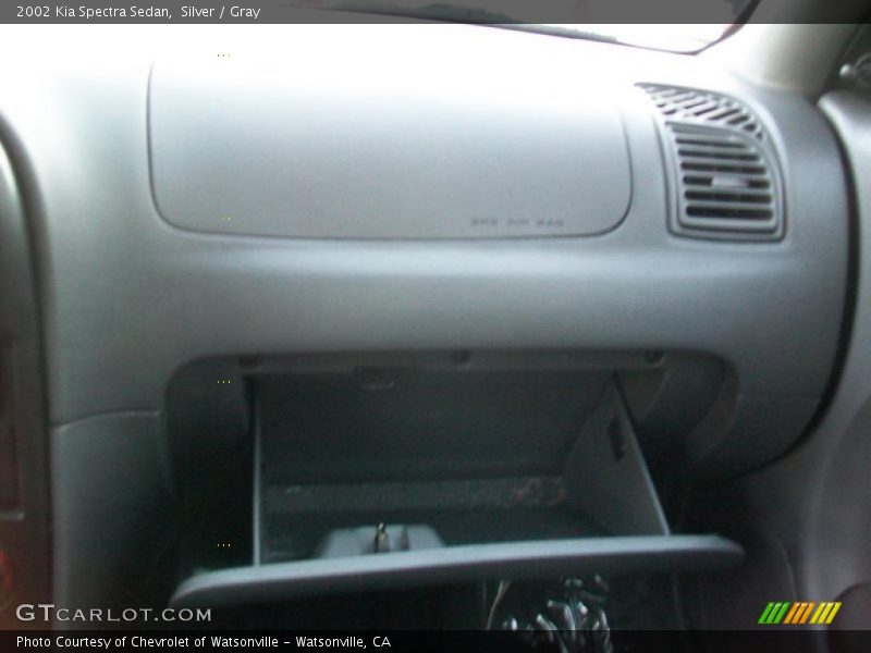 Silver / Gray 2002 Kia Spectra Sedan