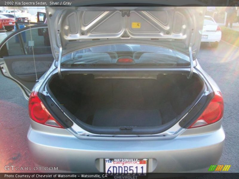 Silver / Gray 2002 Kia Spectra Sedan