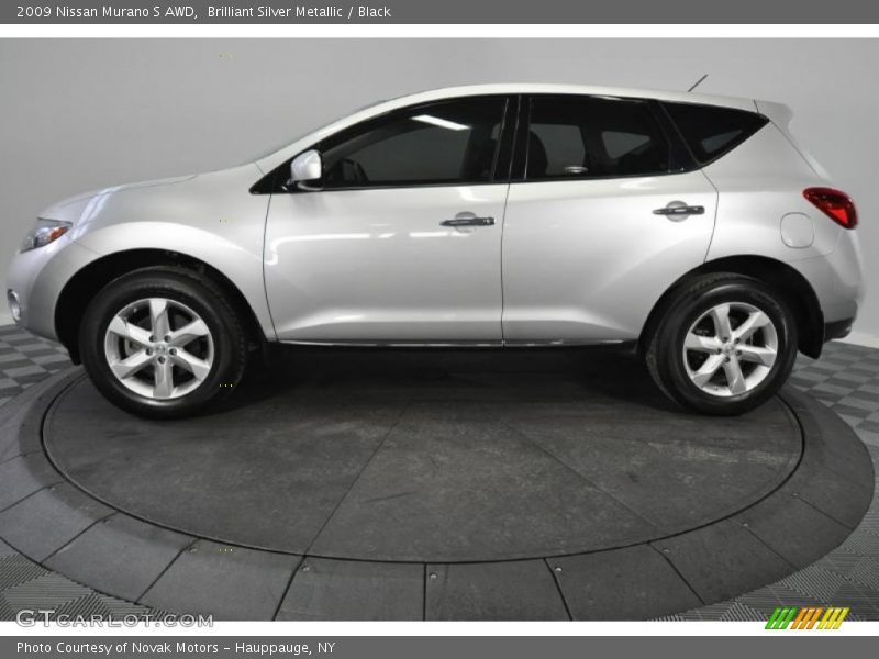 Brilliant Silver Metallic / Black 2009 Nissan Murano S AWD