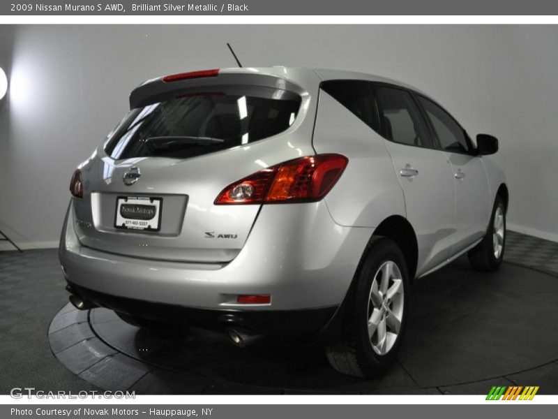 Brilliant Silver Metallic / Black 2009 Nissan Murano S AWD