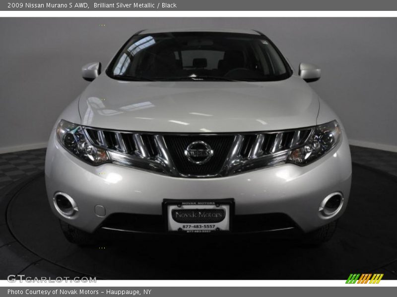 Brilliant Silver Metallic / Black 2009 Nissan Murano S AWD
