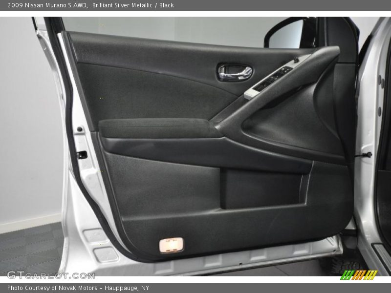 Brilliant Silver Metallic / Black 2009 Nissan Murano S AWD