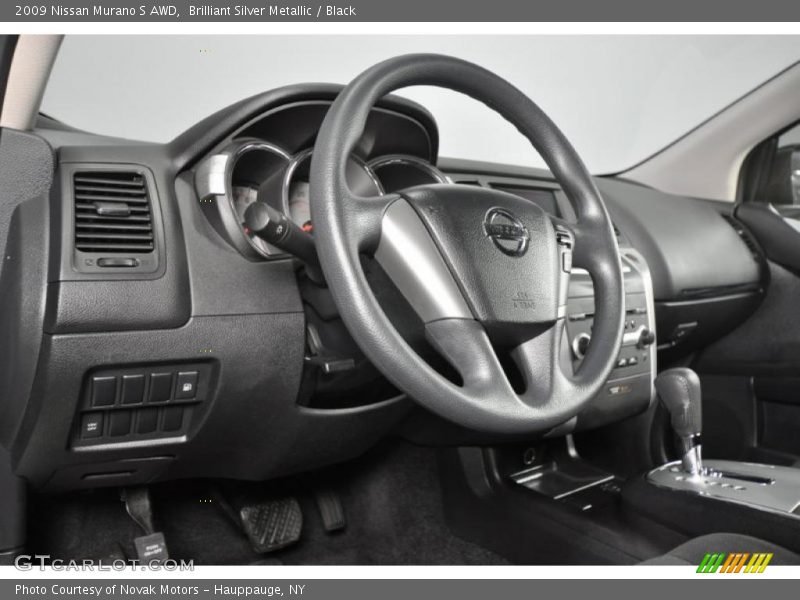 Brilliant Silver Metallic / Black 2009 Nissan Murano S AWD
