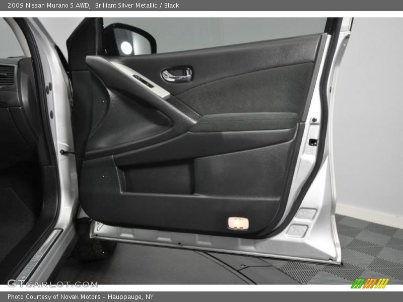 Brilliant Silver Metallic / Black 2009 Nissan Murano S AWD