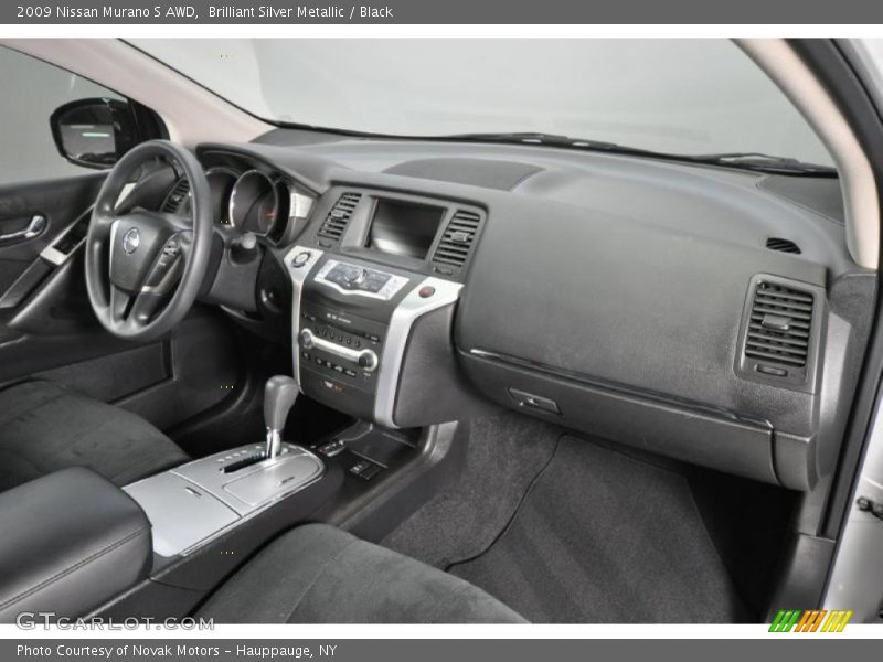 Brilliant Silver Metallic / Black 2009 Nissan Murano S AWD