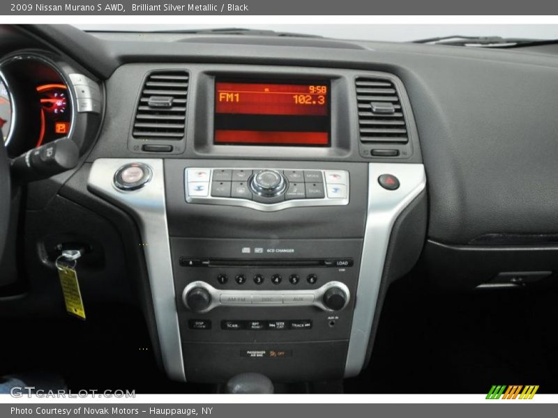 Brilliant Silver Metallic / Black 2009 Nissan Murano S AWD