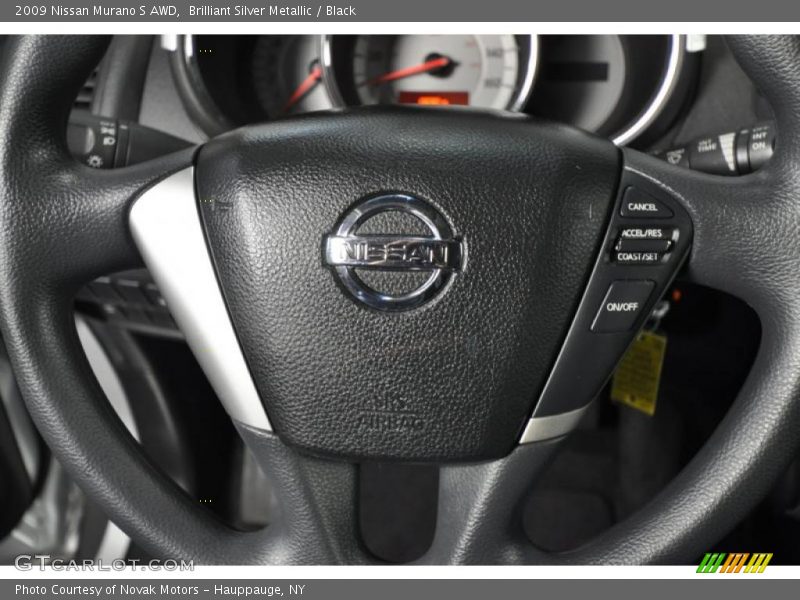 Brilliant Silver Metallic / Black 2009 Nissan Murano S AWD