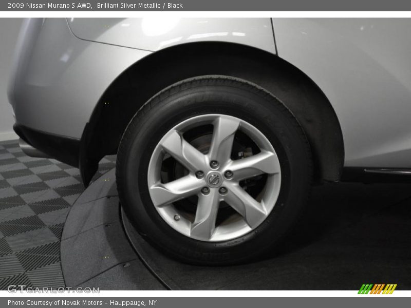 Brilliant Silver Metallic / Black 2009 Nissan Murano S AWD